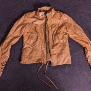 Faux leather jacket